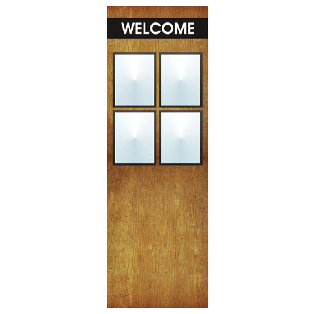 Hubert 74070 - Menu Board, 8-pocket, Floor Stand