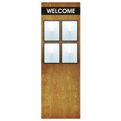 Hubert 74070 - Menu Board, 8-pocket, Floor Stand