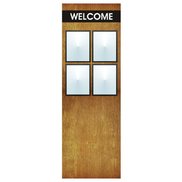 Hubert 74070 - Menu Board, 8-pocket, Floor Stand
