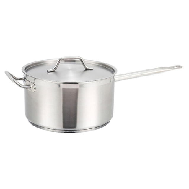 Winco SSSP-10 Premium Sauce Pan 10 Qt. 11" Dia. X 6-1/8"H