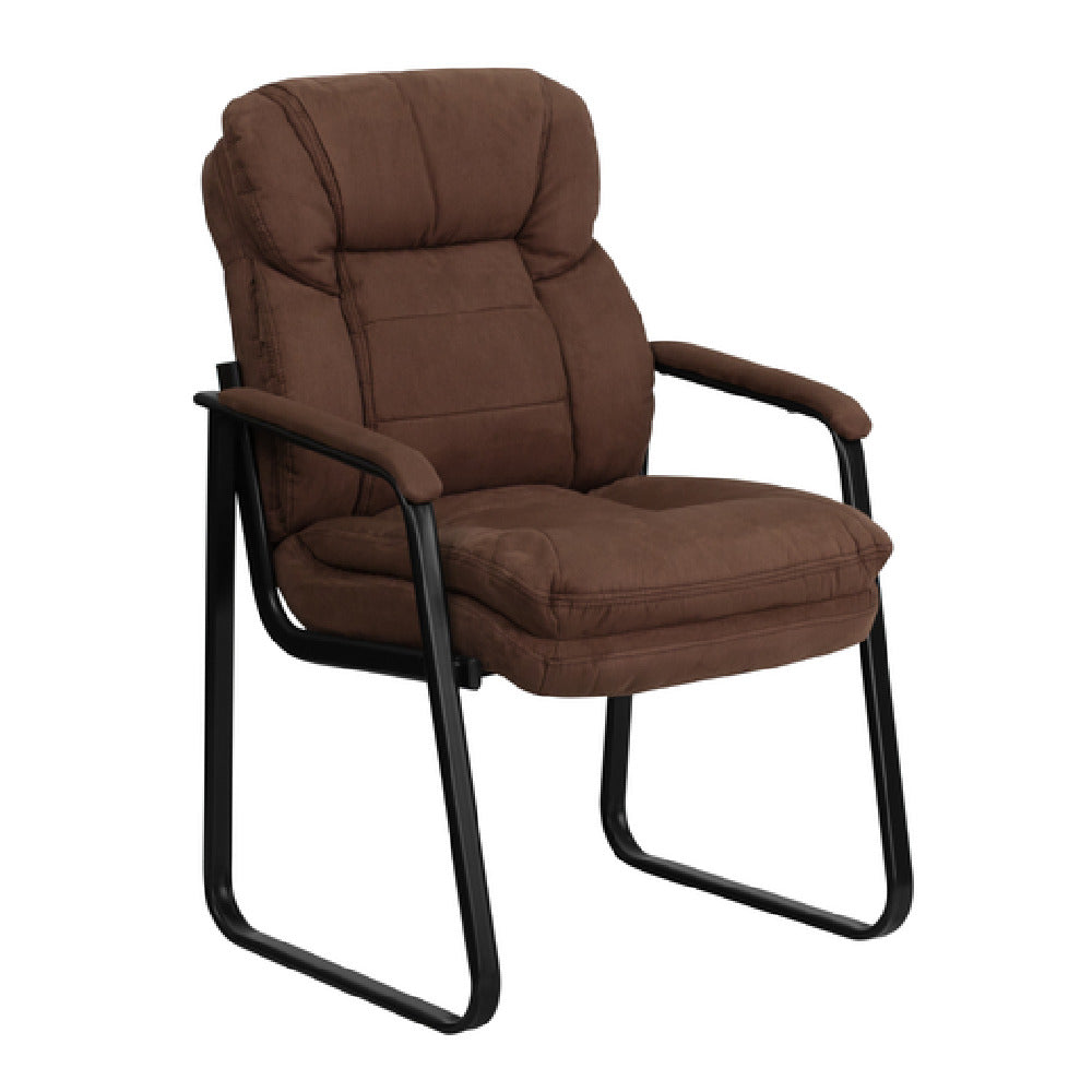 Flash Furniture GO-1156-BN-GG Executive Side Chair 250 Lb. Weight Capacity Contoured Cushions