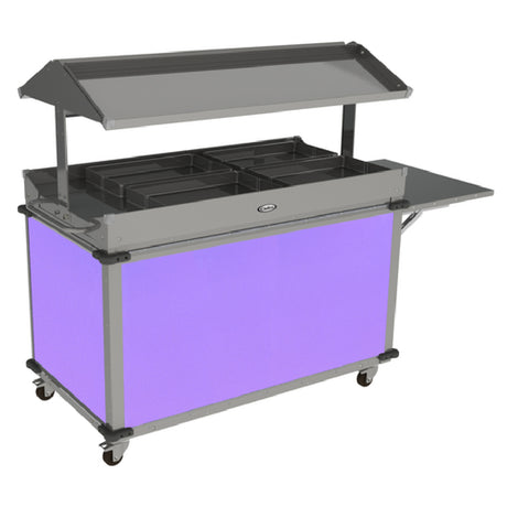 Cadco CBC-GG-B4-L7 MobileServ® Standard Grab & Go Merchandising Cart 2-sided Grab & Go Shelf On Top