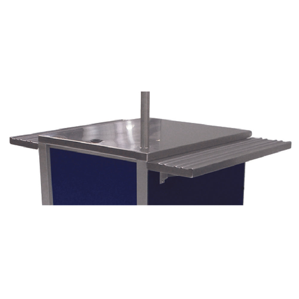 Advance Tabco TA-74 Fixed Solid Tray Slide On Front Or Rear Of Tables (drop Down Style Is NOT Available) (per Linear Foot)