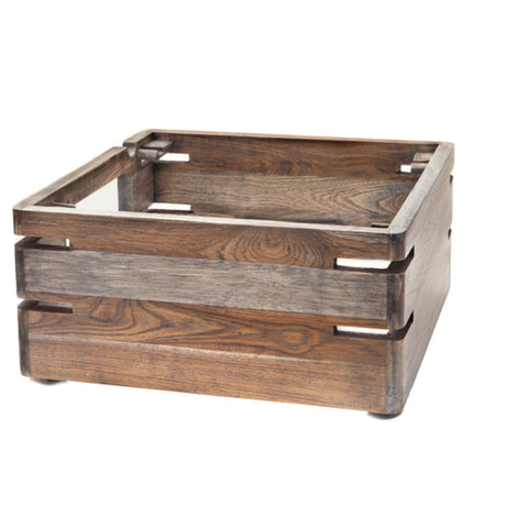 Steelite DWFB147WDAG Fusion Buffet Riser 14.0"W X 14.0"D X 7.0"H Wood