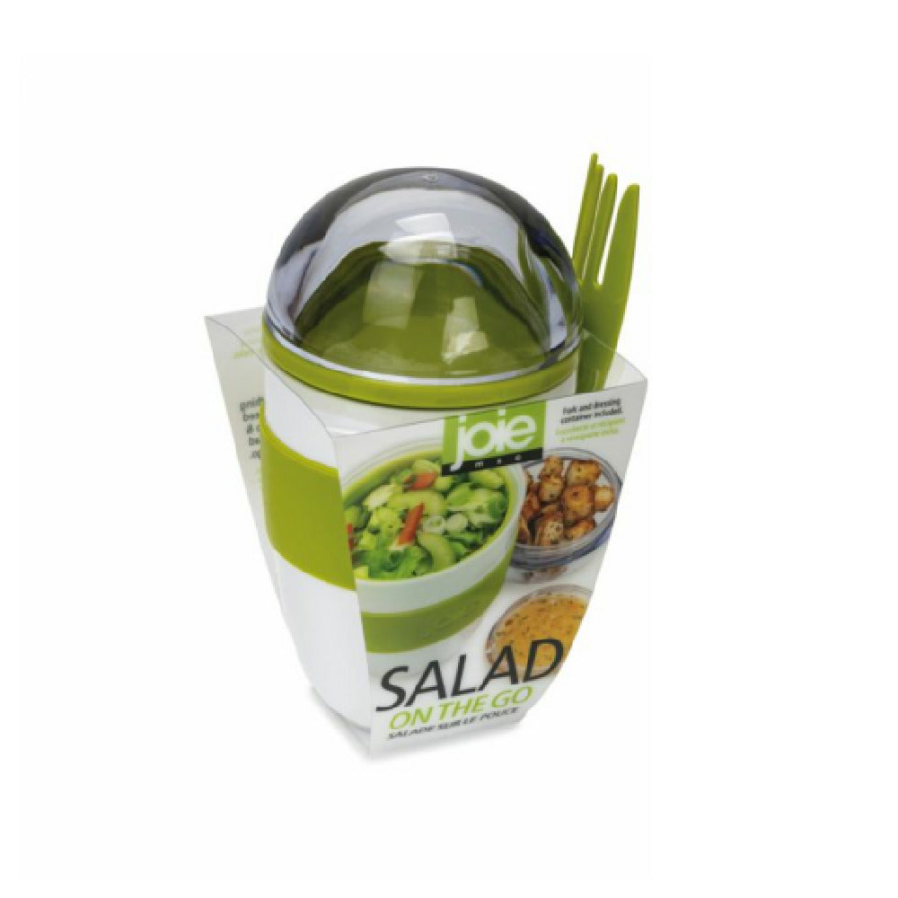 Harold Import Co. 60066 Joie's Salad On The Go 3.47" X 3.82" X 6.30"H Set Includes: Dedicated Salad And Dressing Sections With A Reusable Fork