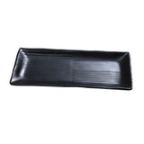 Yanco BP-2212 Black Pearl Plate 12"L X 5-1/2"W Rectangular