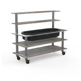 Steelite MGCMLC01GSXW Mogogo Buffet Solutions Modular Back Bar Station 3-tier