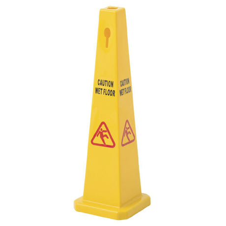 Hubert 76517 - Safety Cone, "Caution Wet Floor", 11" X 11" X 37-3/8"H
