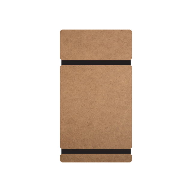 Risch MDF 5.5X8.5 MDF Menu Board 5-1/2" X 8-1/2" 3" Header For Laser Engraved Or Foil Stamped Logo