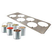 Eurodib 0006100012R00 Nemox Gourmet Pro Accessories Includes (1) Stainless Steel Insert & (6) 5.6" Dia X 5.6"H Anodized Aluminum Bowls