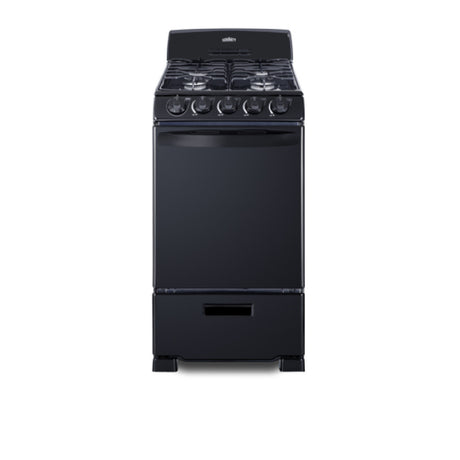 Summit RG201B Gas Range 20" W 2.3 Cu.ft. Oven Capacity