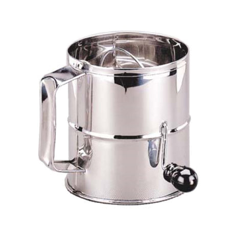 Admiral Craft FLS-8 Rotary Flour Sifter 3 Lb. Capacity 6-1/8" Dia. X 6-1/8"H