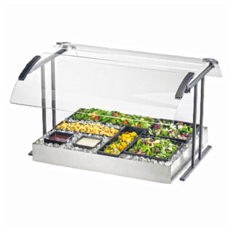 Cal Mil 2027-6-13 Buffet Sneezeguard 73-1/4"W X 27-1/4"D X 21-1/2"H Double Faced