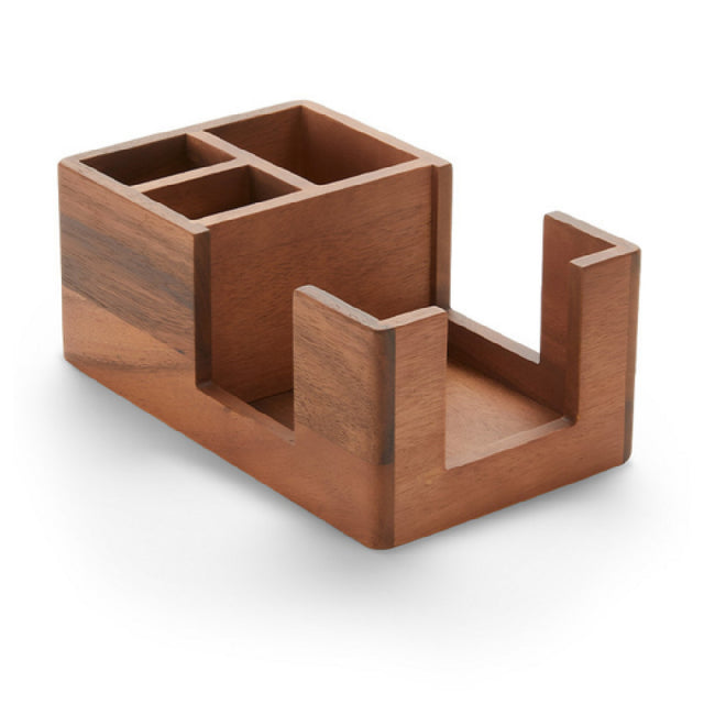 American Metalcraft BARBA10 - Bar Caddy, 6"W X 10-1/8"D X 4-1/4"H, Wood