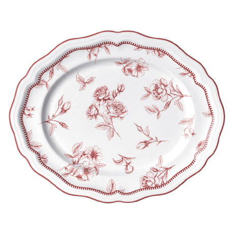 Steelite 62540FP817 Oval Platter 13.0" X 10.5" X 1.0" Adelina