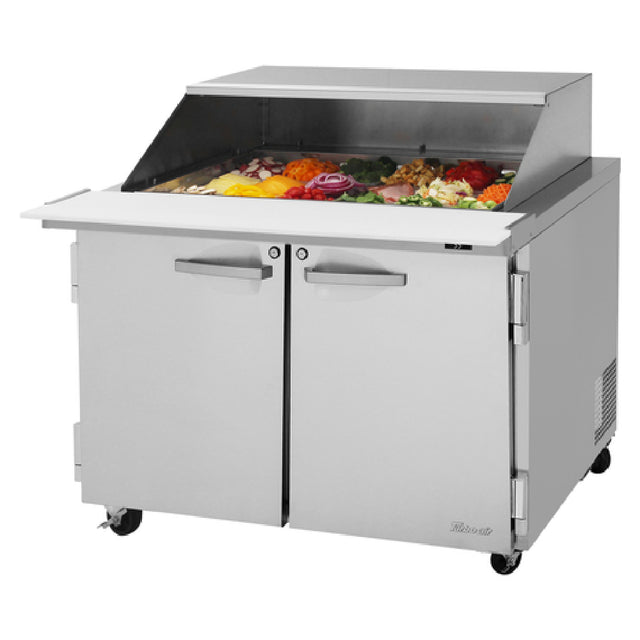 Turbo Air PST-48-18-N-SL PRO Series Mega Top Sandwich/Salad Prep Table With Slide Lid