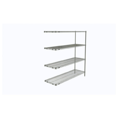 Metro AN366C Super Erecta® Add-On Shelving Unit 60"W X 18"D X 63"H (4) Wire Shelves