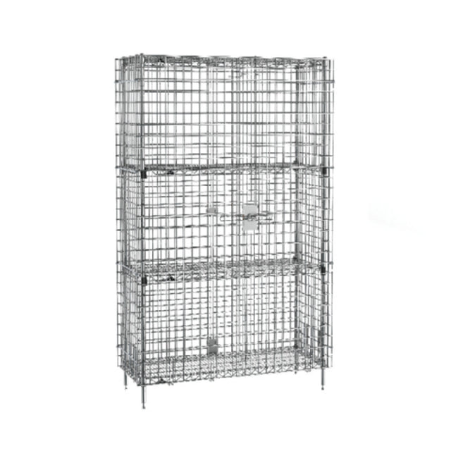 Metro SEC35C-2EZ - Super Erecta® Security Unit, Stationary, Chrome Plated Finish