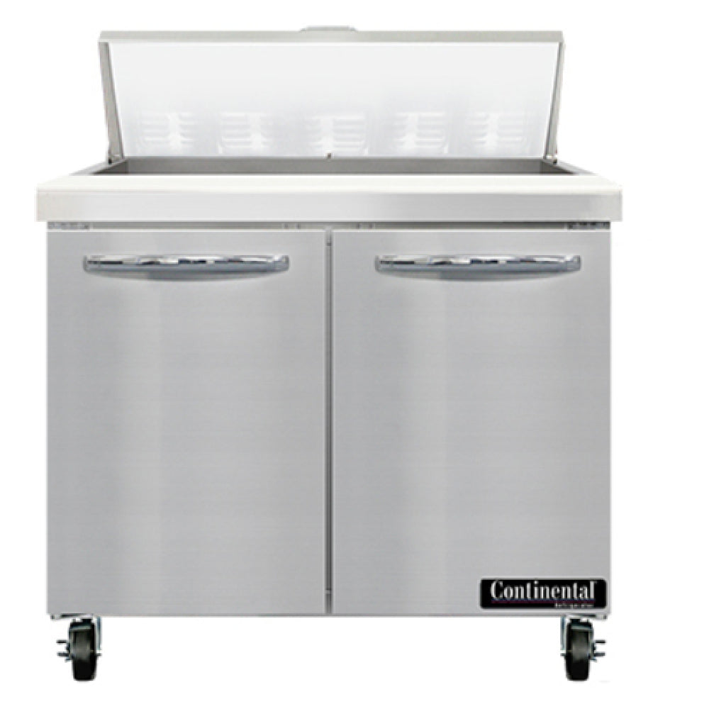 Continental Refrigerator SW36N10 Sandwich Unit 36"W 10.3 Cu Ft Capacity