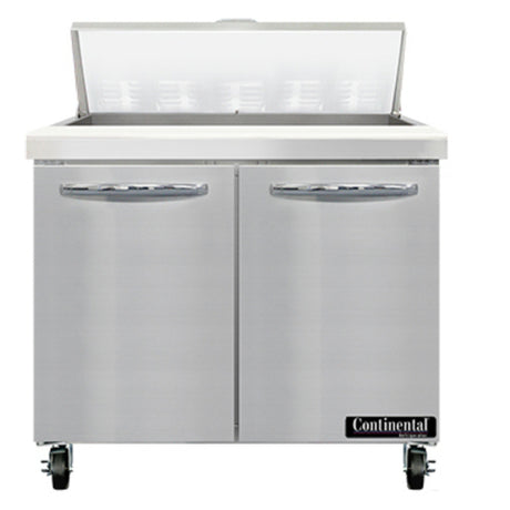 Continental Refrigerator SW36N10 Sandwich Unit 36"W 10.3 Cu Ft Capacity