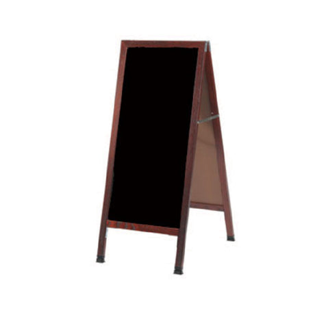 Aarco MA-311SB Sidewalk Markerboard 18"W X 42"H Black Porcelain Board