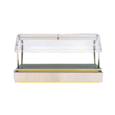 Vollrath 9860803 46" Economy Buffet Breath Guard Single Side Service Operator Side Acrylic Trimmed To Cover Half Of Upper Portion Of Operator Side (required For Strength)