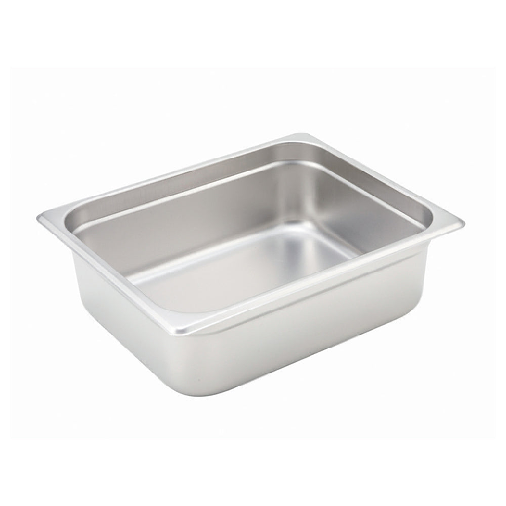 Winco SPJH-204 Steam Table Pan 1/2 Size 10-3/8" X 12-3/4" X 4" Deep