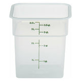 Cambro 4SFSPP190 CamSquare® Food Container 4 Qt. 7-1/4"L X 7-1/4"W X 7-3/8"H