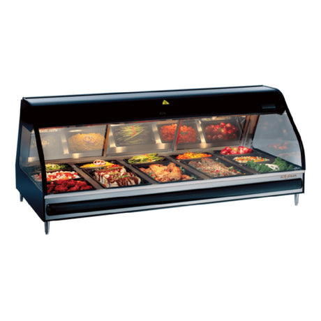 Alto Shaam ED3-72 Heated Display Case 72" Countertop Model Full-service With 5 Pan Sections