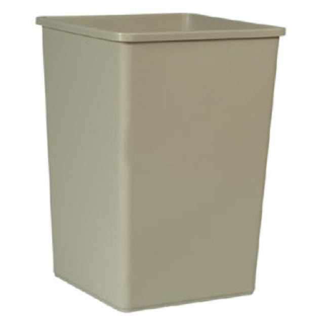 Rubbermaid FG395800BEIG - Untouchable® Container, 35 Gallon, 19-1/2" Square X 27-5/8"H