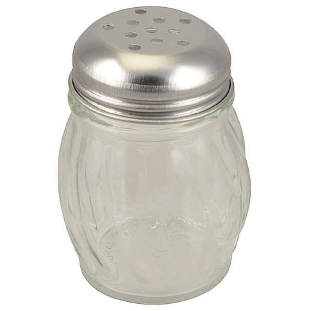 Franklin Machine Products 137-1631 Cheese Shaker 6 Oz Swirl Glass Jar