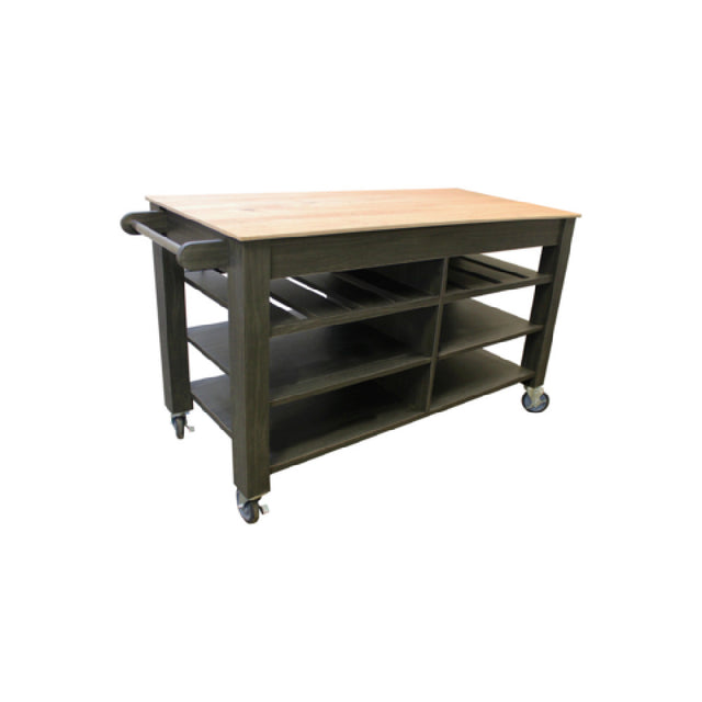 Spring USA AS6028 AireServe Mobile Induction Serving Cart 60"W X 28"D X 36"H Induction Dimensions (each): 13-2/5”W X 12-3/5”D