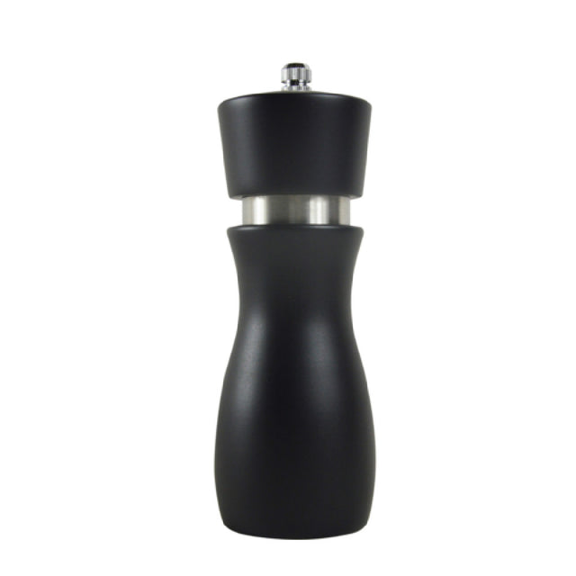 Thunder Group WDPM006BK Beechwood Pepper Mill 6"H Black