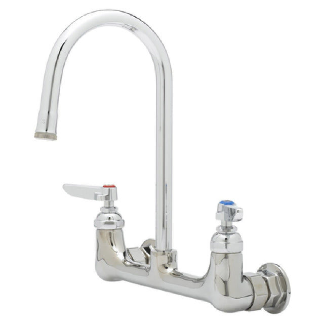 T&S Brass B-0330 Double Pantry Faucet 8" Centers Wall Mount