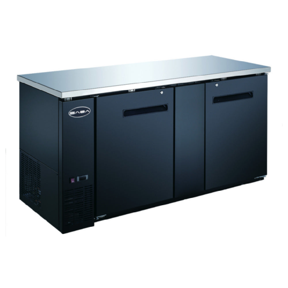 SABA SBB-27-69B Back Bar Cooler Two-section 69-1/8" W