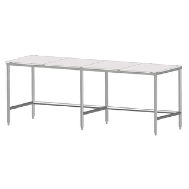 SPG 7MCT-30 - Universal Stainless Work Table, 84"W X 30"D, 5/8" Poly Top
