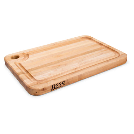 John Boos MPL1812125-FH-GRV Cutting Board 18"W X 12"D X 1-1/4" Thick Edge Grain Construction