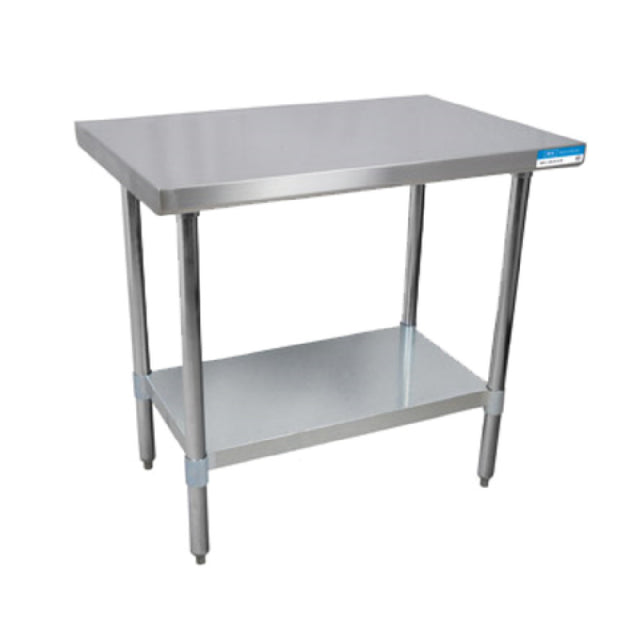 BK Resources VTT-3024 Work Table 30"W X 24"D 18/430 Stainless Steel Top