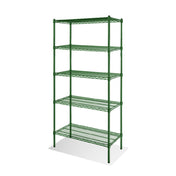 Steel Works Stainless SW2448G-5 Heavy Duty Wire Shelving Unit 5-tier 24"x 48"