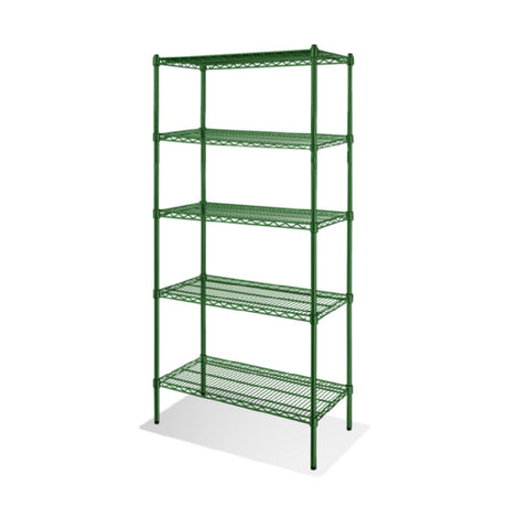 Steel Works Stainless SW2148G-5 Heavy Duty Wire Shelving Unit 5-tier 21"x 48"
