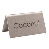 Service Ideas 1C-BF-COCONUT-MOD Service Ideas Laser Cut ID Tent Table Tent Coconut