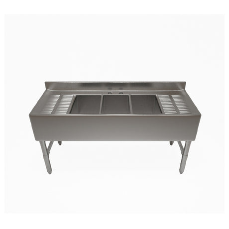 NBR Equipment UD-3-101410-72LR Underbar Sink Unit Three-compartment 72"W X 21-1/4"D X 32-1/2"H Overall Size