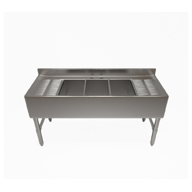 NBR Equipment UD-3-101410-84LR Underbar Sink Unit Three-compartment 84"W X 21-1/4"D X 32-1/2"H Overall Size