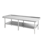 Sapphire Manufacturing SMES-3072S Equipment Stand 72”W X 30”D 16/400 Stainless Steel Reinforced Top