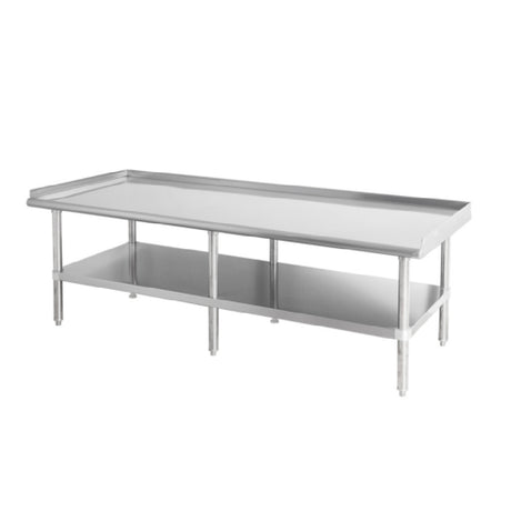 Sapphire Manufacturing SMES-2472G Equipment Stand 72"W X 24”D 16/400 Stainless Steel Reinforced Top