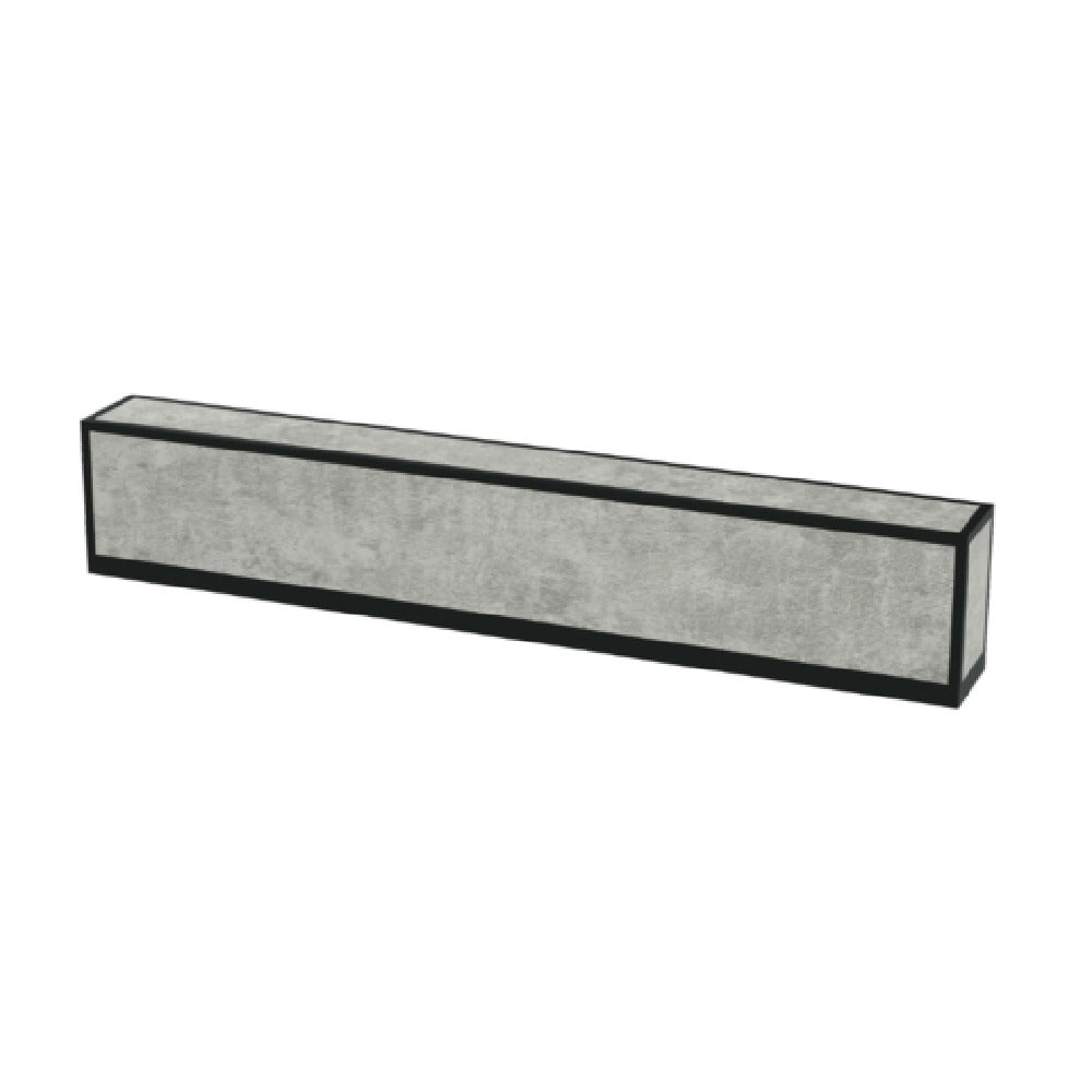 Bon Chef NX-1-BAR-B-C - Nexus Bartop, 70.75" X 8" X 8", Concrete Laminate With Black Anodized Aluminum Frame