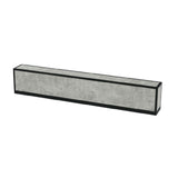 Bon Chef NX-1-BAR-B-C - Nexus Bartop, 70.75" X 8" X 8", Concrete Laminate With Black Anodized Aluminum Frame
