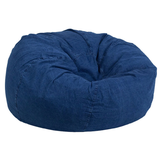 Flash Furniture DG-BEAN-LARGE-DENIM-GG Bean Bag Chair Oversized Removable Slip Cover