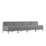 Flash Furniture ZB-IMAG-MIDCH-4-GY-GG Hercules Imagination Series Lounge Set 112"W X 28-3/4"D X 27-1/4"H Overall Dimensions