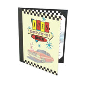 Menu Solutions PR40A Menu Cover Holds 5-1/2" X 8-1/2" Inserts Triple Panel Booklet With 4 Views